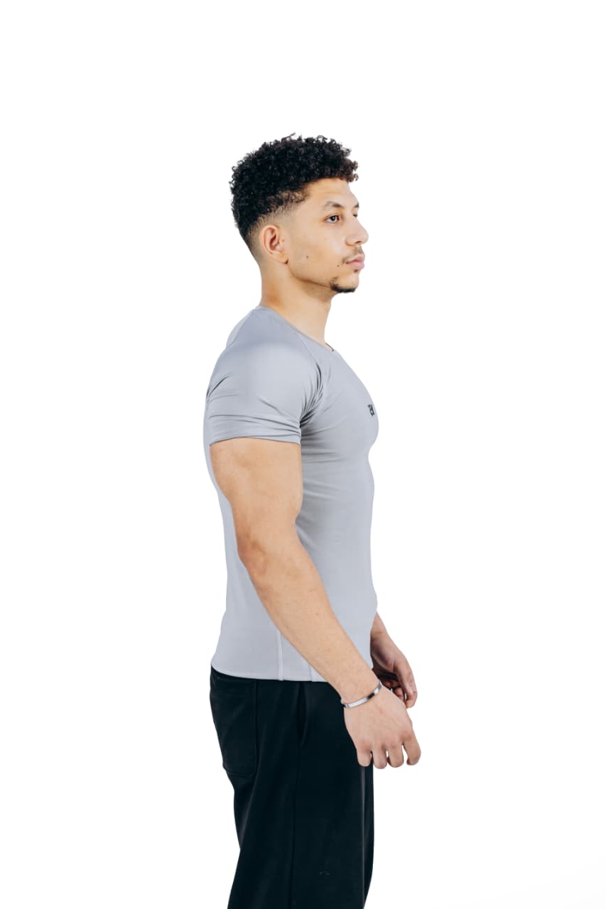 Silver Compression T-Shirt